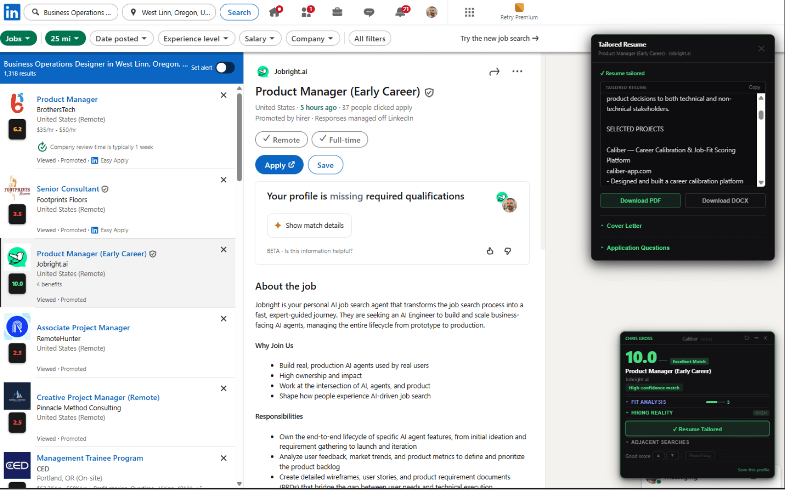 Caliber campaign visual
